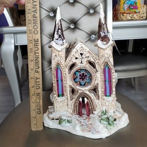 Blue sky Winter church